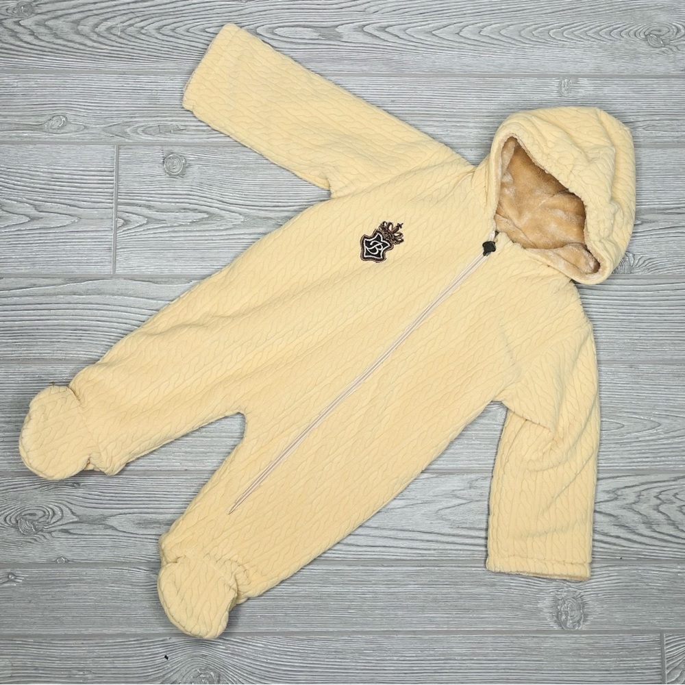 Designer baby bombonici tan thick baby snow suit one price jacket jumper hooded